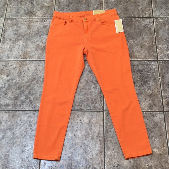 michael kors jeans orange